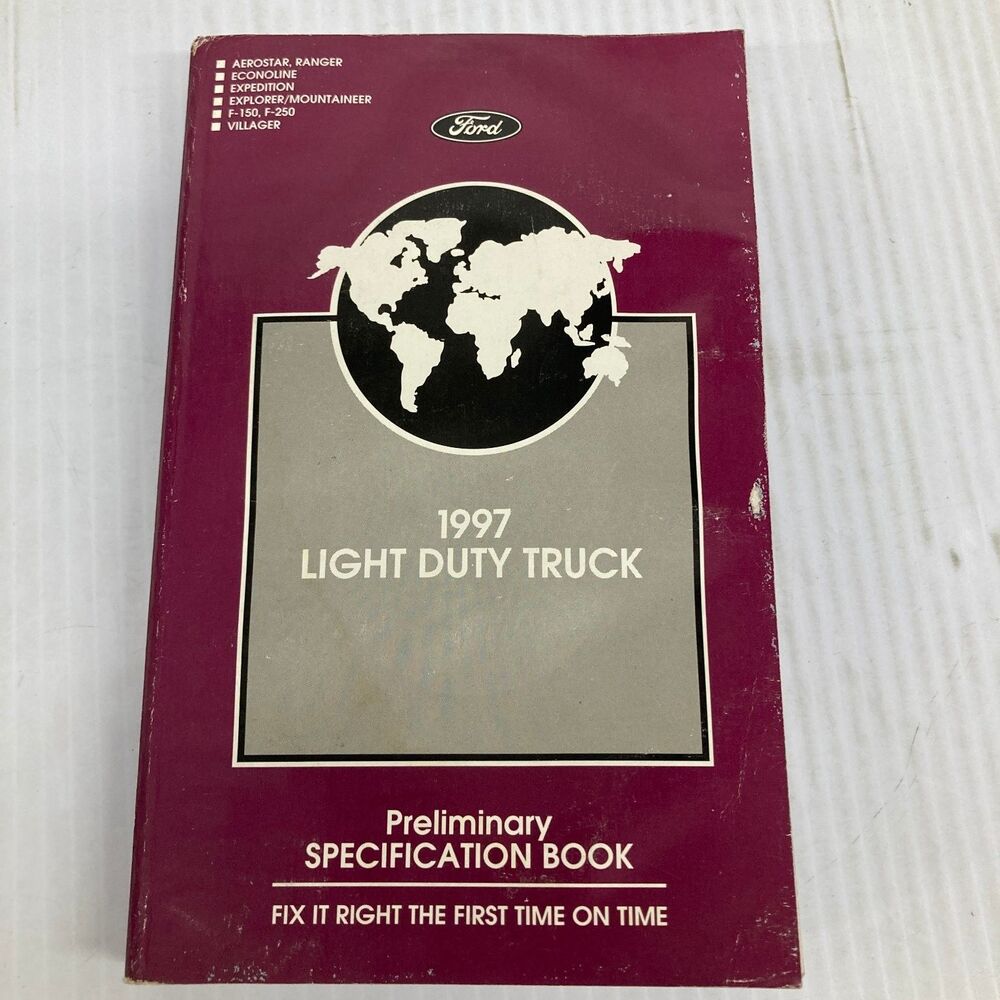 Ford Light Duty Truck Spec Guide 1997